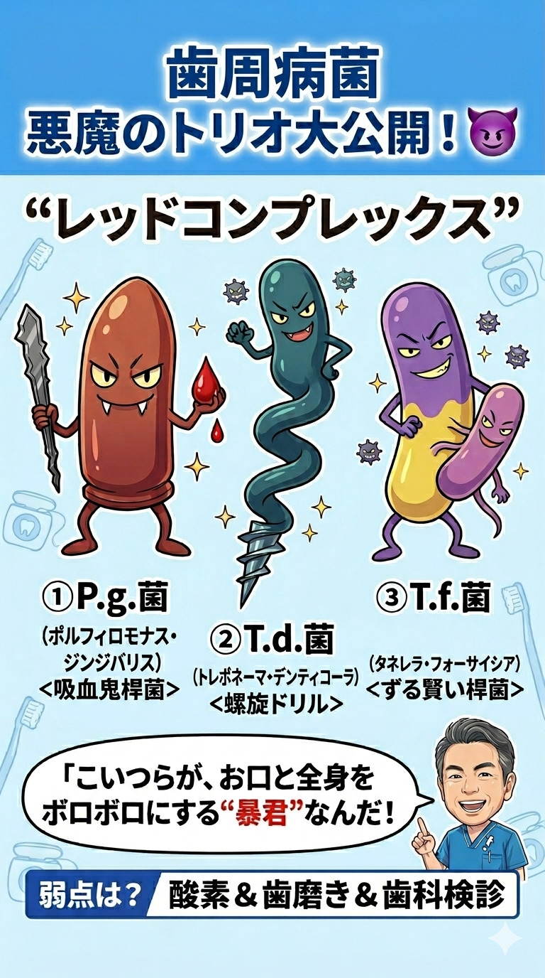 【歯周病菌の正体と、そのヤバすぎる生態…】